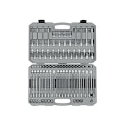 TEKTON 3/8 Inch Drive Hex, Torx, TR Torx, Phillips, Slotted, Square Bit Socket Set 110-Piece SHB91317